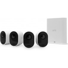 Arlo Ultra 2, 4 cámaras de vigilancia exterior wifi video 4K HDR y SmartHub, faro, sirena, detector de movimiento, visión nocturna, con una prueba gratuita de 90 días de Arlo Secure, Blanco   Arlo Ultra 2, 4 cámaras de vigilancia exterior wifi video 4K HDR y SmartHub, faro, sirena, detector de movimiento, visión nocturna, con una prueba gratuita de 90 días de Arlo Secure, Blanco