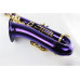 B-Flat Alto Saxofón Púrpura Pintura Oro Key 