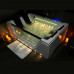 Bañera de hidromasaje 180×120 cm con bluetooth 50 chorros cascada Led bomba de aire y agua  