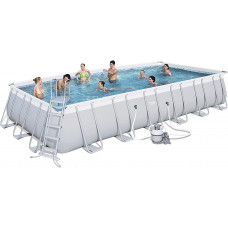 Bestway Best Way - Piscina Power Steel 732 x 366 x 132 cm + depuradora de Arena Bestway Best Way - Piscina Power Steel 732 x 366 x 132 cm + depuradora de Arena