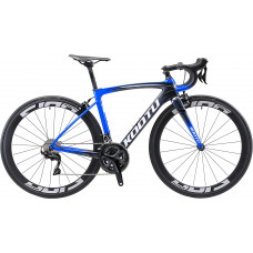 Bicicleta de Carretera Carbono con Grupo de 22 Velocidad Shimano 105 Juego de Ruedas de Carbono Ultraligero Tija de sillín 