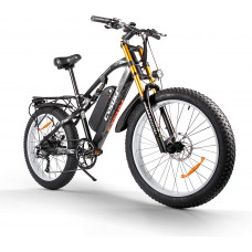 Bicicleta eléctrica para Adultos M900 26 Bicicleta de montaña eléctrica 48V 1000W Snow Fat Ebike Bicicleta de Playa de 9 velocidades   
