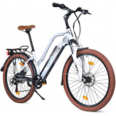 Bluewheel Bicicleta eléctrica para mujer de 26 pulgadas, marca de calidad alemana, Pedelec de conformidad con la UE, motor de 250 W, batería de iones de litio BXB85 con cambio de 7 velocidades Shimano   Bluewheel Bicicleta eléctrica para mujer de 26 pulgadas, marca de calidad alemana, Pedelec de conformidad con la UE, motor de 250 W, batería de iones de litio BXB85 con cambio de 7 velocidades Shimano