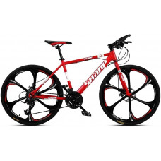 CHHD Bicicleta de montaña de 26 Pulgadas para Hombre, Freno de Disco Doble, Bicicleta de montaña rígida, Asiento Ajustable, Marco de Acero de Alto Carbono CHHD Bicicleta de montaña de 26 Pulgadas para Hombre, Freno de Disco Doble, Bicicleta de montaña rígida, Asiento Ajustable, Marco de Acero de Alto Carbono