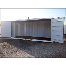 CONTENEDOR DE ACCESO LATERAL ABIERTO LLENO DE 20 PIES BLANCO CONTENEDOR DE ACCESO LATERAL ABIERTO LLENO DE 20 PIES BLANCO