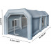 Carpa de Cabina de Pintura Inflable de 32.8x16.4x11.5FT con sopladores de Alta Potencia mejorados 750W + 350W, Carpa de Cabina de Pintura Inflable Profesional con Sistema de Filtro Carpa de Cabina de Pintura Inflable de 32.8x16.4x11.5FT con sopladores de Alta Potencia mejorados 750W + 350W, Carpa de Cabina de Pintura Inflable Profesional con Sistema de Filtro