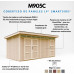 Caseta de jardín 8.52 + 2.95m²-L530xW279cm-con Suelo Caseta de jardín 8.52 + 2.95m²-L530xW279cm-con Suelo