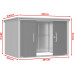 Caseta de jardín metálica 291x221x212 cm Caseta de jardín metálica 291x221x212 cm