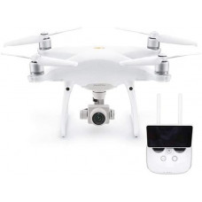 DJI Drone Phantom 4 Pro + V2.0-Versión EU, Video 4K/60fps e Imágenes en modalidad Burst a 14 Fps, Control Remoto Integrado-Blanco, Color (CP.PT.00000232.01)