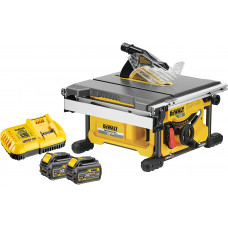 DeWalt DCS7485T2-QW Sierra de Mesa sin escobillas XR Flexvolt 54V con 2 baterías 54V/18V Li-Ion 6, 0 W, 54 V, Negro y Amarillo, Set de 5 Piezas   DeWalt DCS7485T2-QW Sierra de Mesa sin escobillas XR Flexvolt 54V con 2 baterías 54V/18V Li-Ion 6, 0 W, 54 V, Negro y Amarillo, Set de 5 Piezas
