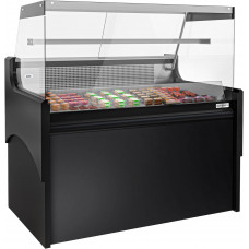 Encimera refrigerada carne 1580mm con iluminación LED y 1 estante Encimera refrigerada carne 1580mm con iluminación LED y 1 estante