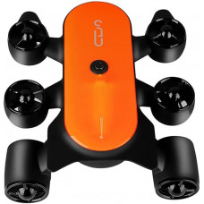  GZZG Robot Submarino no tripulado 150M Detector de Agua Profunda 4K Cámara de Buceo Búsqueda de Buceo y Rescate Robot Inteligente Submarino (Color : Orange) 