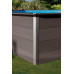 Gre KPCOR46 – Piscina Rectangular Composite 466 x 326 x 124 cm, con filtración 6 m3 h, cuña metálica, Gris Oscuro Gre KPCOR46 – Piscina Rectangular Composite 466 x 326 x 124 cm, con filtración 6 m3 h, cuña metálica, Gris Oscuro