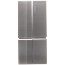 Haier HTF-508DGS7 CUBE Serie - Frigorífico multifunción (360 L, parte congeladora de 177 L, cristal gris Iconic, zona de conmutación, MyZone, Humidity Zone, total sin heladas) [Clase de eficiencia energética F]