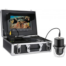  JCMYSH Cámara de Pesca submarina Pantalla de 10 Pulgadas Pantalla de cúpula giratoria de 360 ​​Grados 20 LE Finder de Video de la cámara de Pesca submarina DS IP68 Impermeable (Color : FX10-100M) 