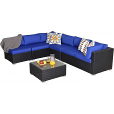 Juego de muebles de jardín de 7 piezas 