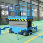 Mini mesa elevadora de tijera hidráulica autopropulsada de 500 kg Mini mesa elevadora de tijera hidráulica autopropulsada de 500 kg