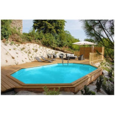 Piscina Oval SUNBAY 672 x 472 x 146 cm Con escalera Piscina Oval SUNBAY 672 x 472 x 146 cm Con escalera