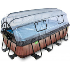 Piscina con Bomba de Filtro de Arena y cúpula y Bomba de Calor Infantil Exit Toys Wood 400 x 200 x 100 cm Piscina con Bomba de Filtro de Arena y cúpula y Bomba de Calor Infantil Exit Toys Wood 400 x 200 x 100 cm