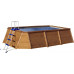 Piscina de Madera Panelada K2O con Depuradora de Cartucho 345x255x107 cm y Escalera Piscina de Madera Panelada K2O con Depuradora de Cartucho 345x255x107 cm y Escalera