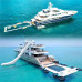 Piscina marina inflable para yate y barco 