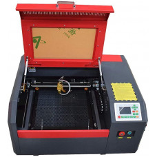 Ruida Controller 400 x 400 mm área de trabajo CO2 Máquinas láser de grabado Llevar herramientas rotativas y plataforma de panal 