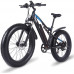 SONGZO Bicicleta eléctrica 26 Pulgadas Motor De Alto Rendimiento Bicicleta eléctrica De montaña con Batería de Litio de 48V 17AH y Doble Amortiguador 
