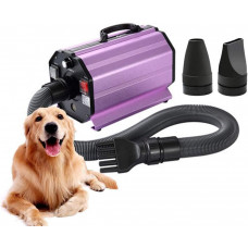  Secador de Pelo para Mascotas de 2200 W, máquina de soplado de Agua, máquina de soplado de Pelo para Perros, Adecuada para Perros y Gatos Grandes y medianos, Velocidad Continua antiescaldami 