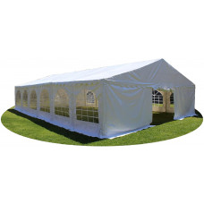  Solycarpa Carpa Ignífuga Profesional con Refuerzo Perimetral, Lona 500 Gr Premium ( 12x8 ) para Exteriores Resistente con Ventanas, Impermeable. Ideal para Jardín, Eventos, Bodas y Feria. 