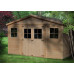 TIMBELA Casetas de Jardin M331 - Casa de Madera para Jardin - Caseta Jardin 418x320cm/12m2 - Cobertizo Jardin Exterior Natural - Taller de Jardín - Bicicleta, Almacenamiento de Herramientas TIMBELA Casetas de Jardin M331 - Casa de Madera para Jardin - Caseta Jardin 418x320cm/12m2 - Cobertizo Jardin Exterior Natural - Taller de Jardín - Bicicleta, Almacenamiento de Herramientas