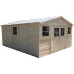 TIMBELA Cobertizo de Madera 12M X 2M X 255CM 24m2 