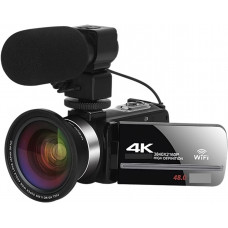 Videocámara con cámara de vídeo 2 PCS 4K 