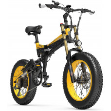  X3000plus-UP Bicicleta eléctrica Plegable para Hombres y Mujeres, Bicicleta montaña 20 Pulgadas, Horquilla Delantera con amortiguadores neumáticos 