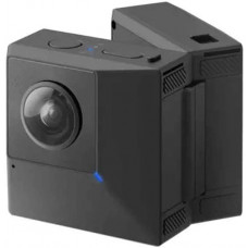  YLJR La cámara del Deporte Cámara de plegamiento 5.7K cámara 180 ° 3D VR 360º panorámica Desnudo Anti Ojo Shake HD Deporte Vlog Ultra HD (Color : Black, Size : One Size) 