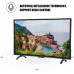 Smart TV de Pantalla Curva Grande de 55 Pulgadas, 3000R Curvature 4K HDR HD TV versión de Red(EU) Smart TV 