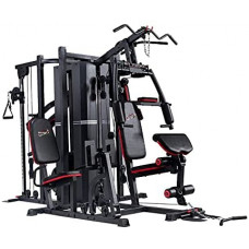  TECNOFIT Gimnasio Multiestación Home Gym ST 7200 Professional con 210 kg Paquete Pesos y Larry Scott 