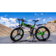  RICH BIT Bicicleta Eléctrica 250W Bicicleta Plegable de Montaña LG Li Batería 36V * 12.8 Ah Smart eBike 26 Pulgadas MTB RT-860 para Hombres/Adultos 
