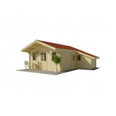 Casa de madera 6X8 , 48 m2" - 44mm Casa de madera 6X8 , 48 m2" - 44mm