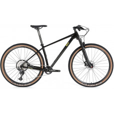 Bicicleta de montaña ICe MT10 Cuadro en Fibra de Carbono, Rueda 29", monoplato, 12V, Color: Negro (19" L)